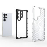 Shockproof Transparent Honeycomb Samsung Case