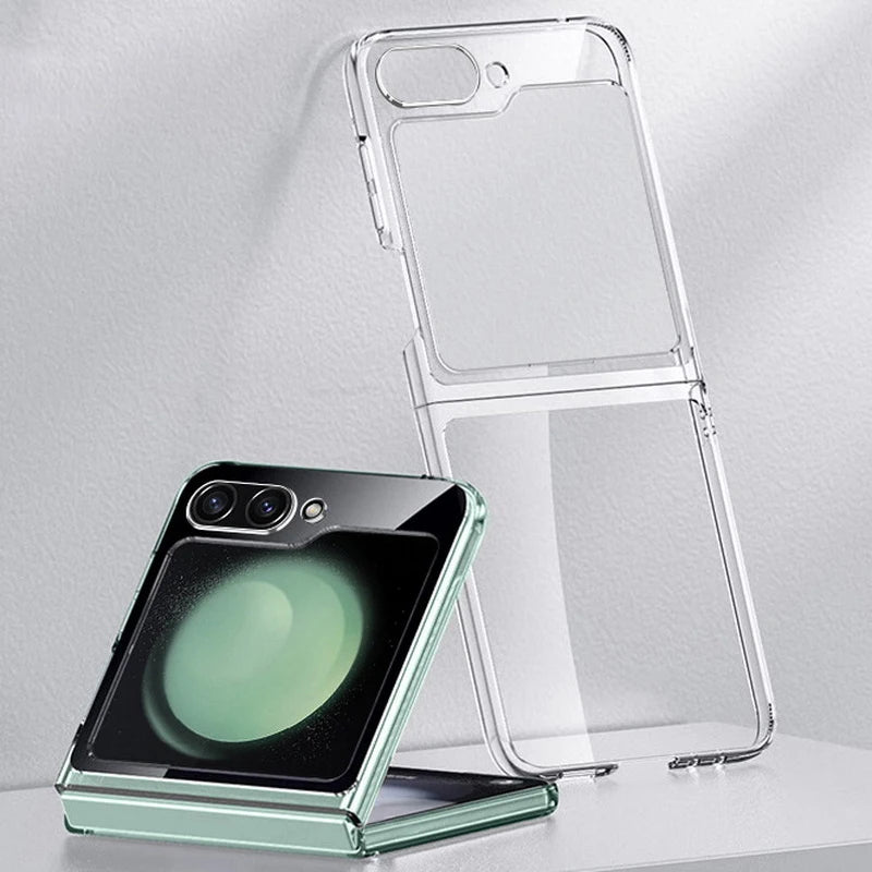 Slim Transparent Samsung Flip Cases