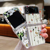 Luxury Flowers Plants Patterned Samsung Flip Cases