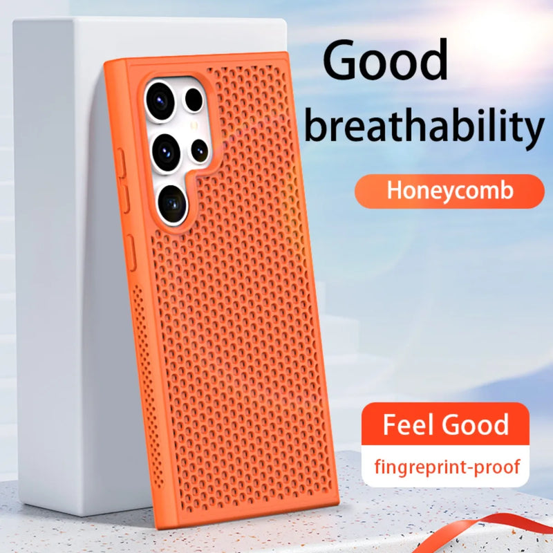 Luxury Heat Dissipation Breathable Samsung Cases