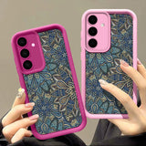 Retro Wall Painting Flower Samsung Case