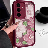 Shockproof Relief Flower Samsung Case