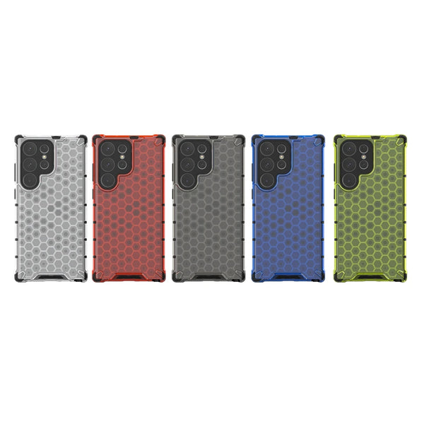 Shockproof Transparent Honeycomb Samsung Case