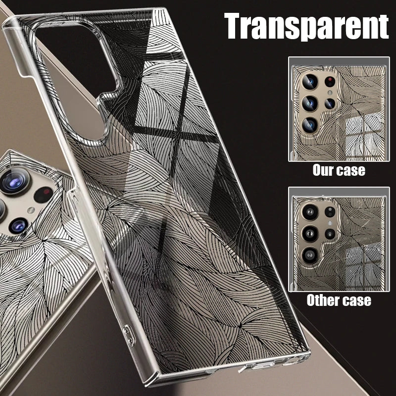 Drawing Hollow Leaves Samsung Case