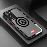 Marvel Hero Logo Matte Samsung Cases