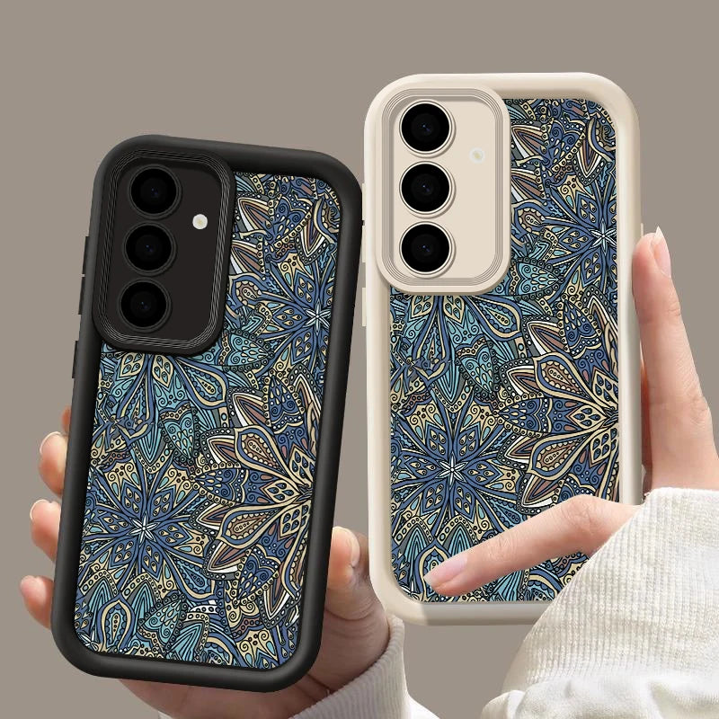 Retro Wall Painting Flower Samsung Case