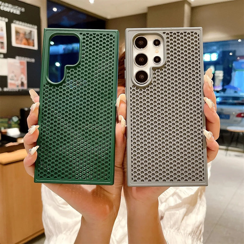 Luxury Heat Dissipation Breathable Samsung Cases