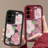 Shockproof Relief Flower Samsung Case