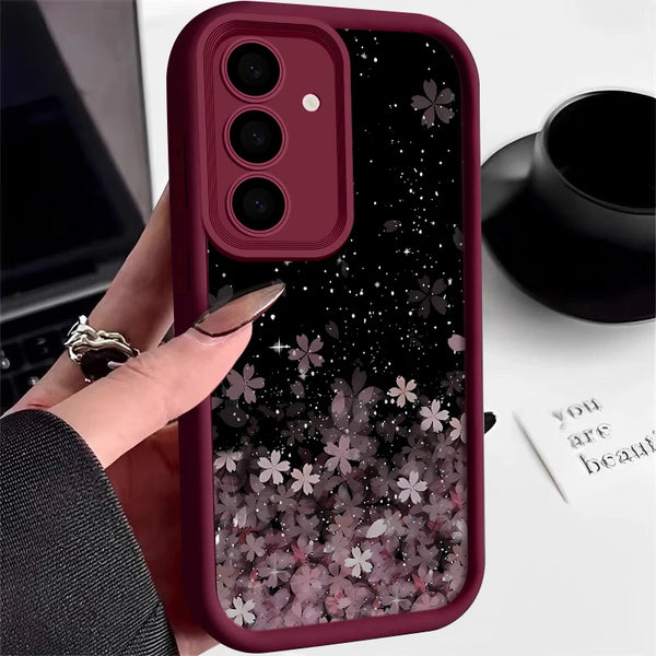 Cherry Blossom Silicone Samsung Cases