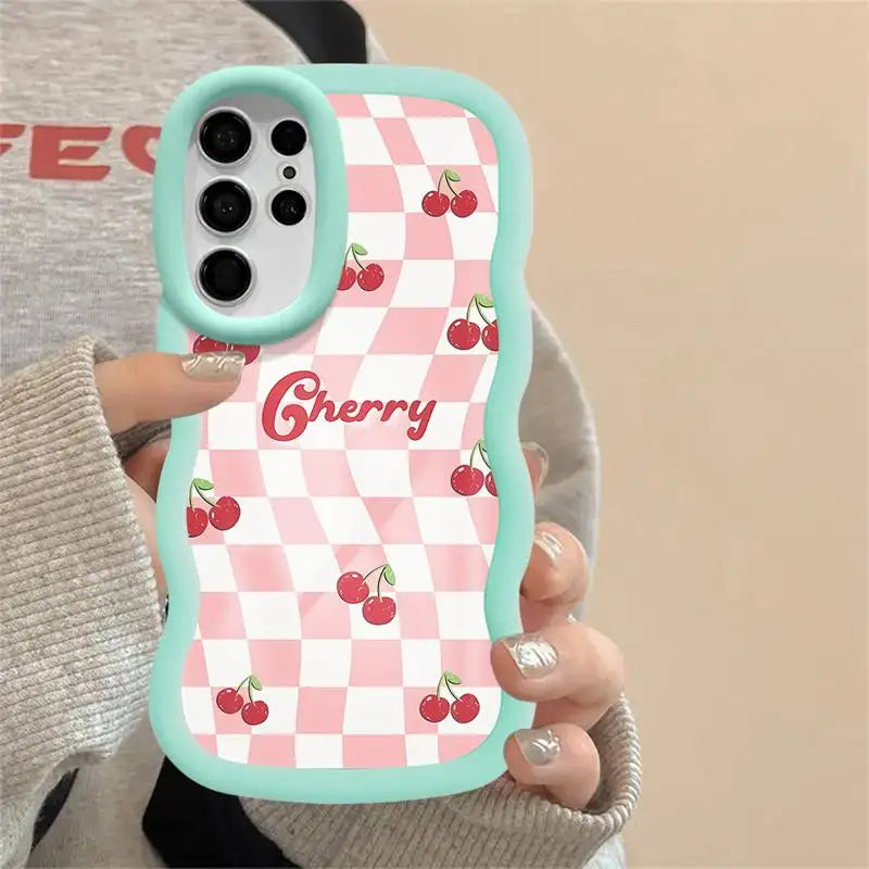 Pink Cherry Samsung Cases