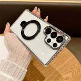 Metal Folding Stand Clear Samsung Cases