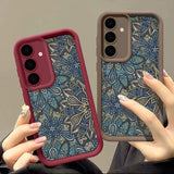 Retro Wall Painting Flower Samsung Case