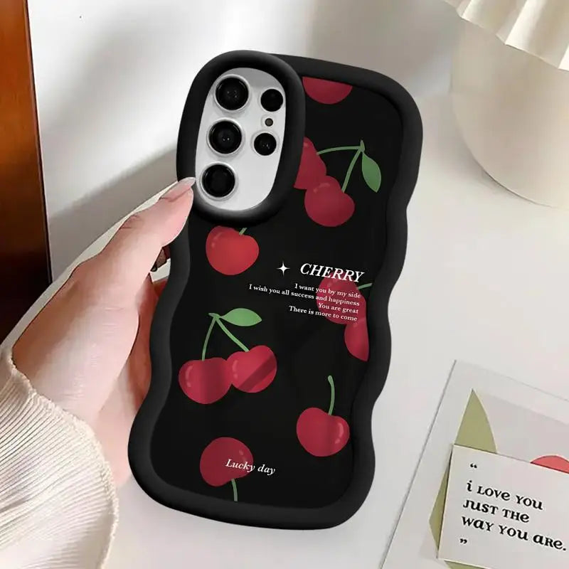 Pink Cherry Samsung Cases