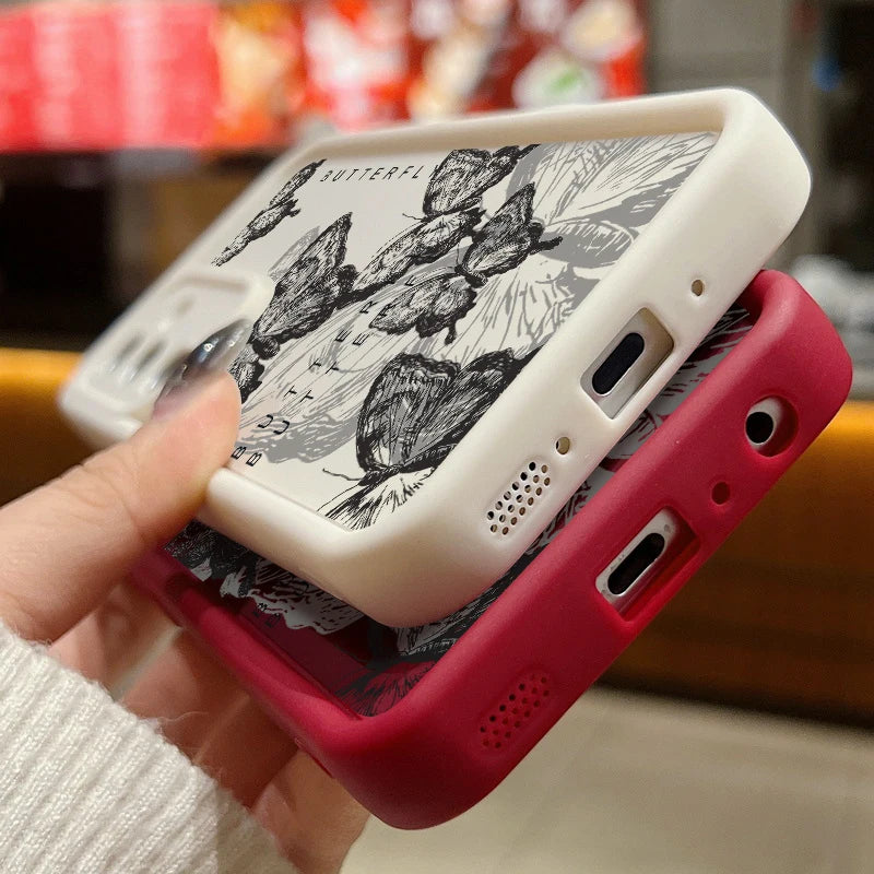 Drawing Butterfly Samsung Galaxy Case