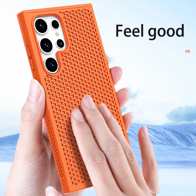 Luxury Heat Dissipation Breathable Samsung Cases