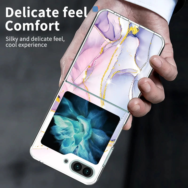 Colorful Marble Case Samsung Flip Cases