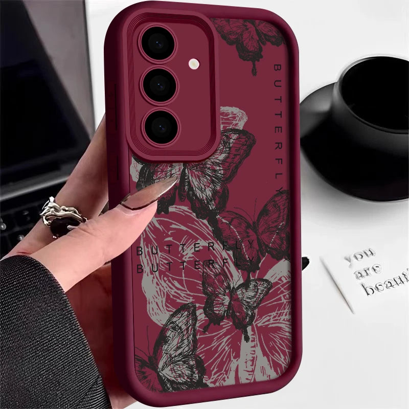 Drawing Butterfly Samsung Galaxy Case