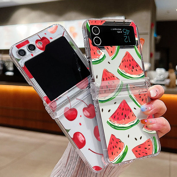 Lovely Cherry Watermelon Samsung Flip Cases